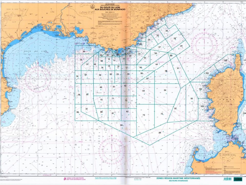 ZONEX Zone d'exercice militaire en mer