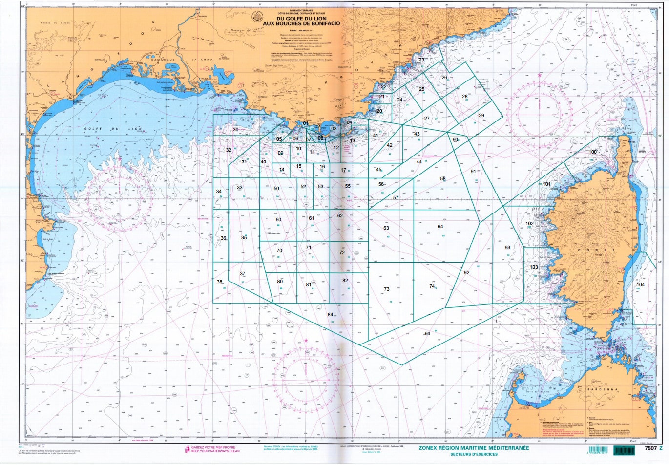 ZONEX Zone d'exercice militaire en mer