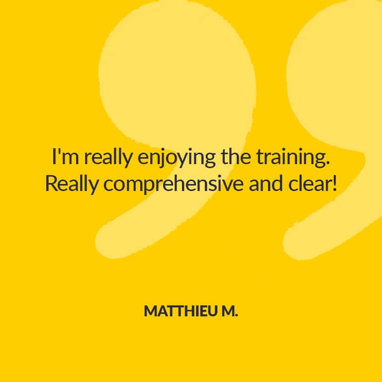 Testimonial Matthieu M - The Yachter