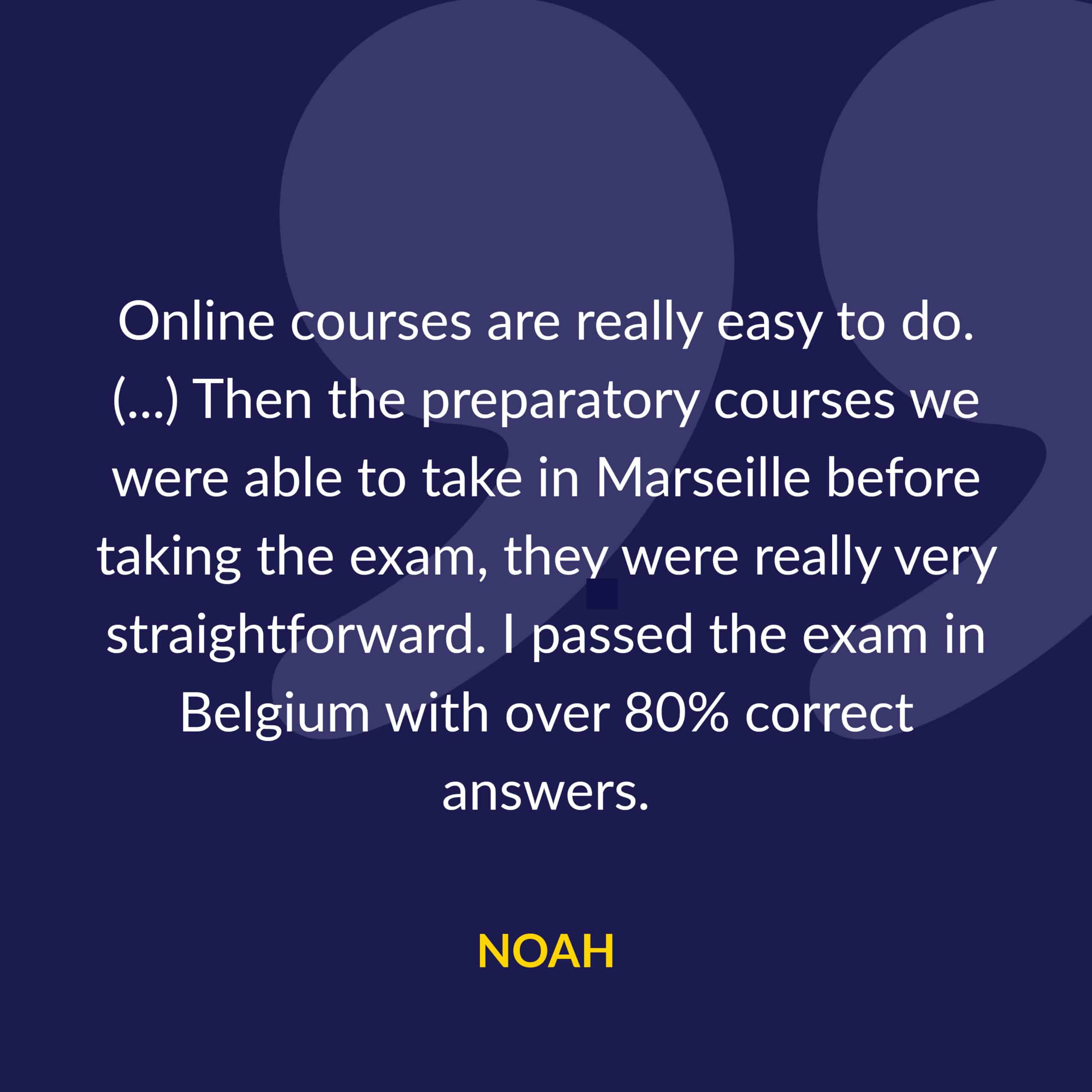 The Yachter testimonials Noah
